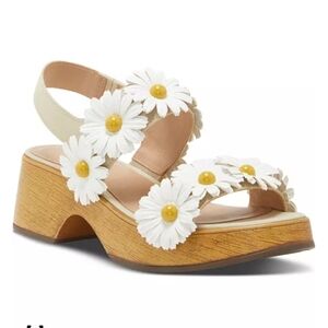 Lucky Brand JULEII Daisy Clog Sandals Sz 9M